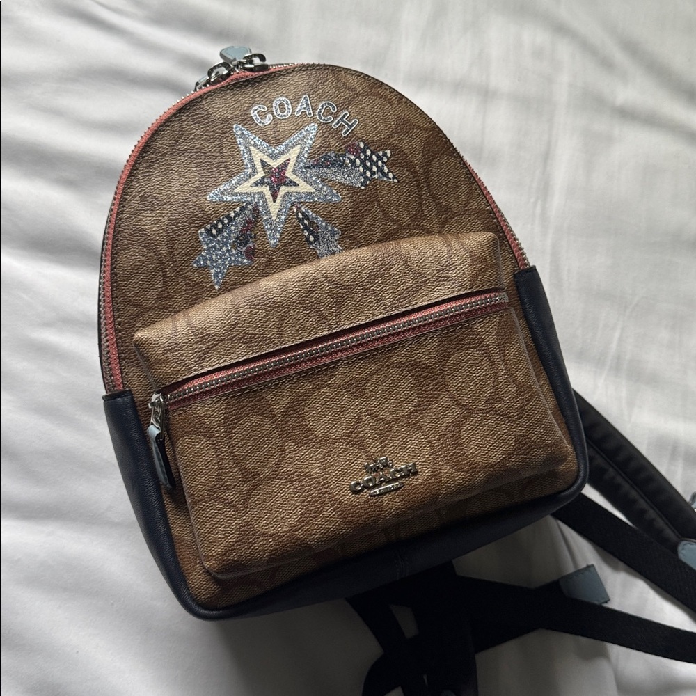 COACH | Signature Canvas w/ Printed Shooting Star Mini Backpack